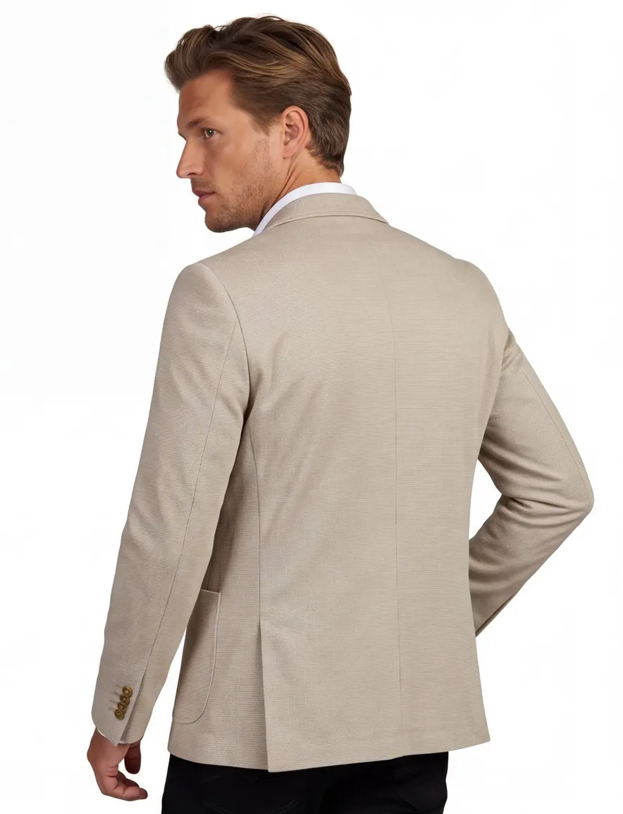 Colbert Born with Appetite beige slim fit polyester