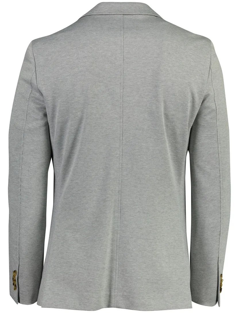 Polyester colbert met voering Born with Appetite grijs slim fit