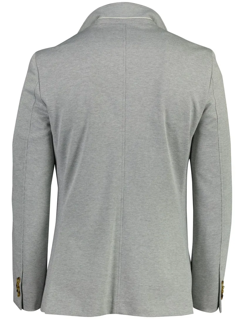 Polyester colbert met voering Born with Appetite grijs slim fit