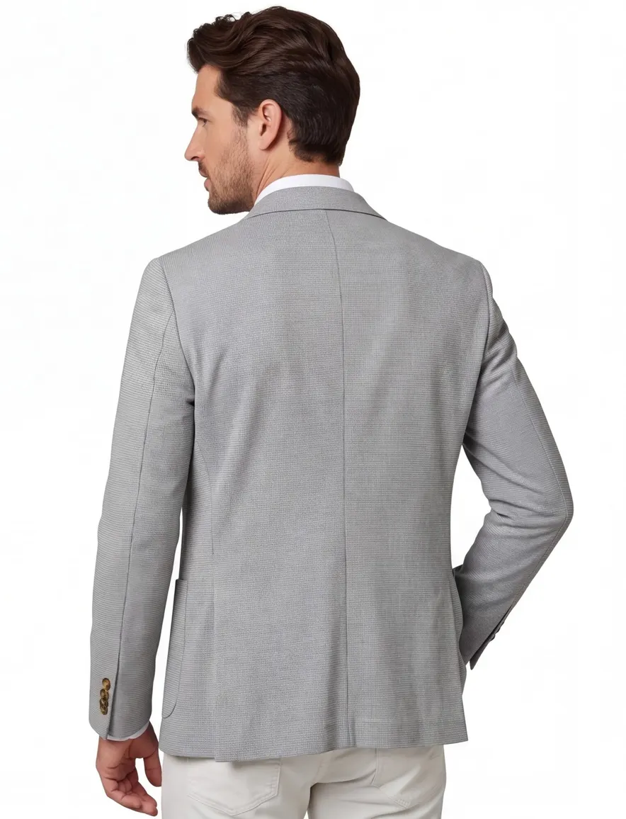 Colbert Born with Appetite lichtgrijs slim fit polyester