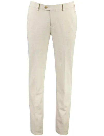 Born With Appetite Broeken Born With Appetite beige normale fit elastische band