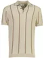 Born with Appetite creme Gilmar Knitted Polo gestreept