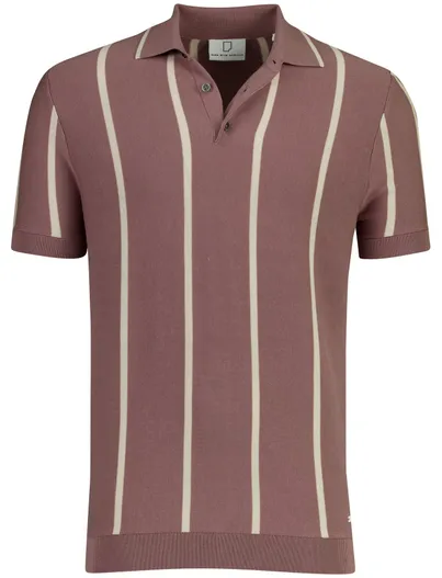 Born With Appetite Born with Appetite oud roze Gilmar Knitted Polo