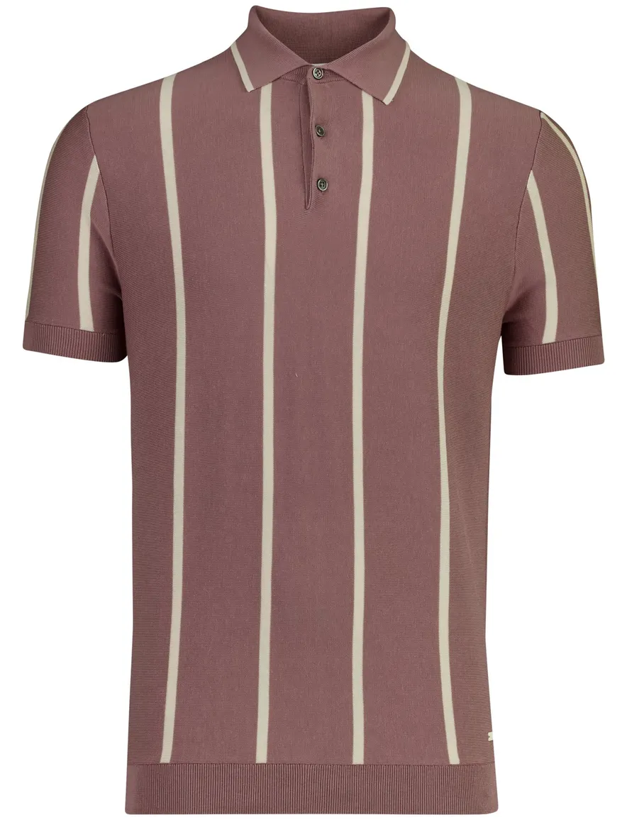 Born with Appetite oud roze Gilmar Knitted Polo