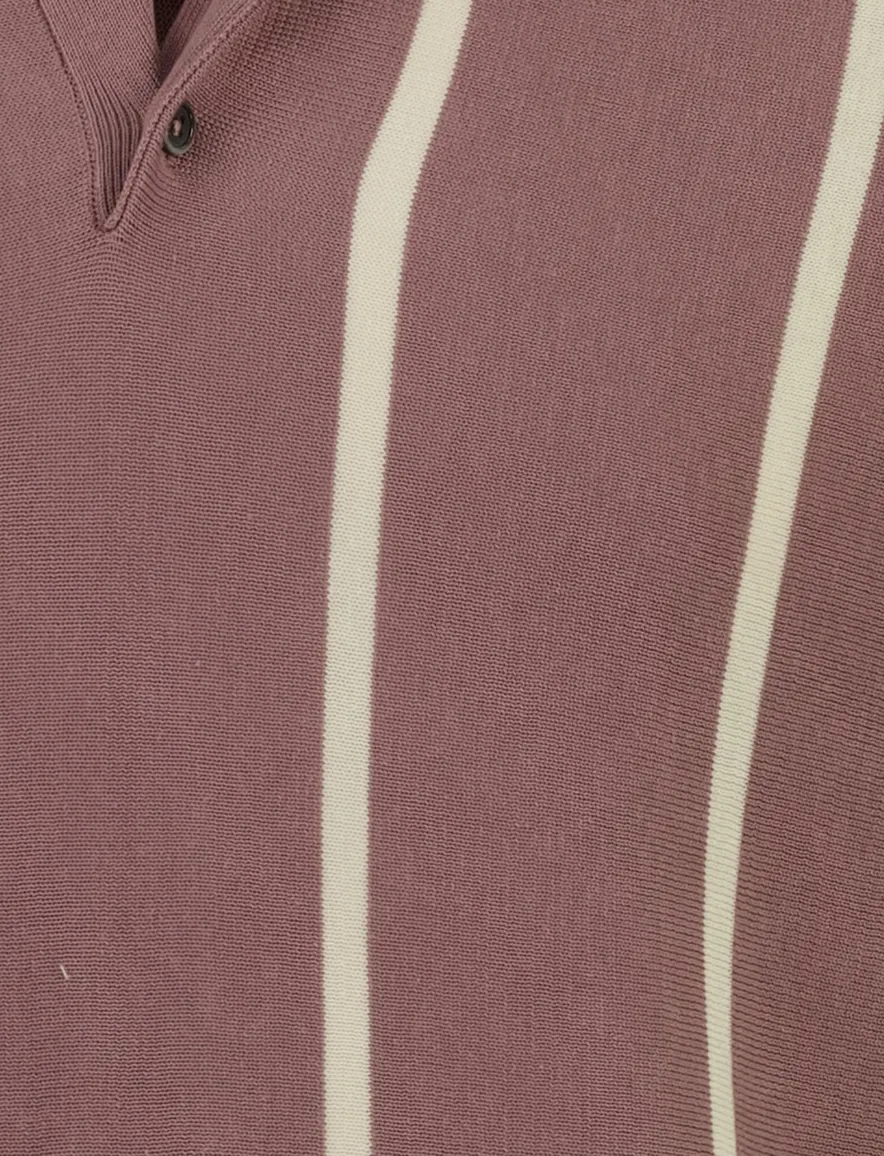 Born with Appetite oud roze Gilmar Knitted Polo