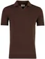 Bruine poloshirt Born with Appetite v-hals korte mouw