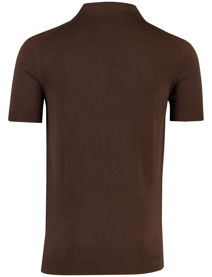 Born with Appetite poloshirt slim fit v-hals