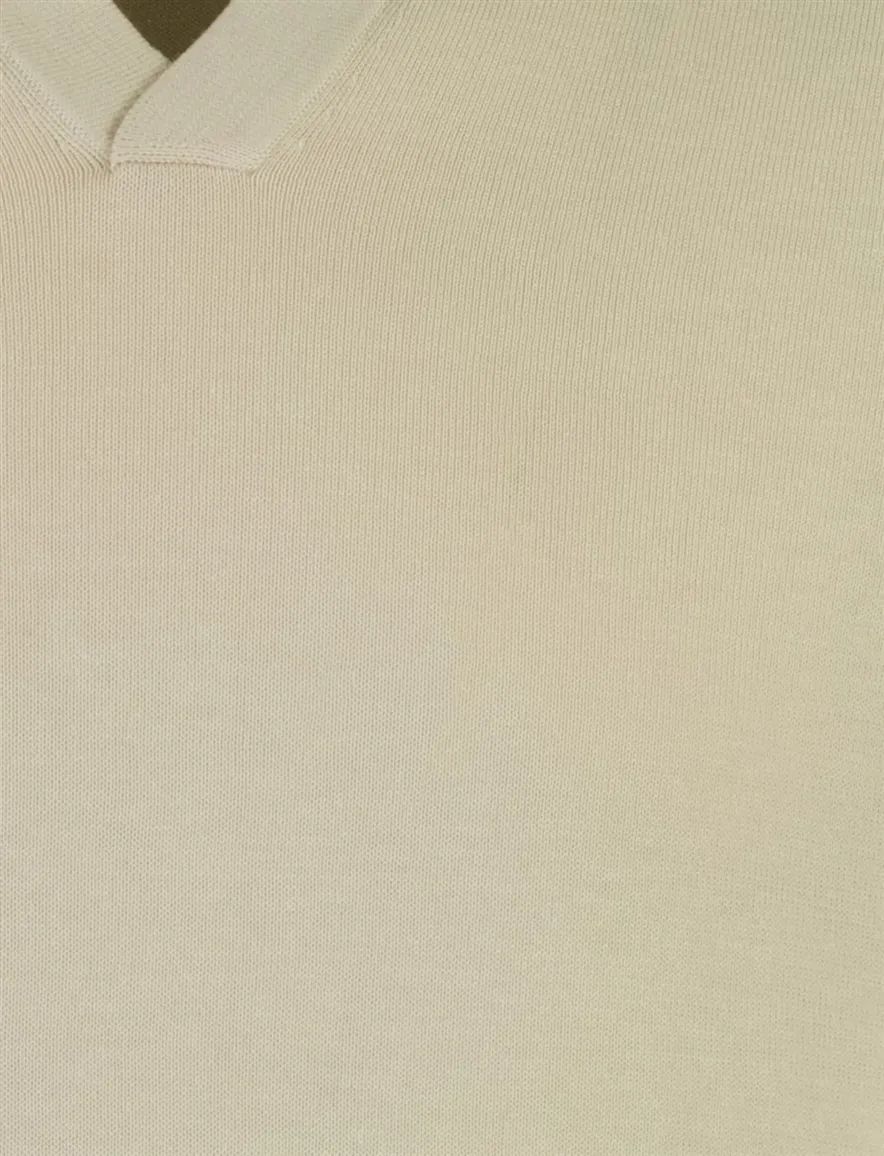Born with Appetite Shiwn knitted polo beige