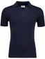 Born with Appetite shiwn knitted poloshirt navy