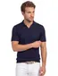 Navy polo Born with Appetite v-hals met boord