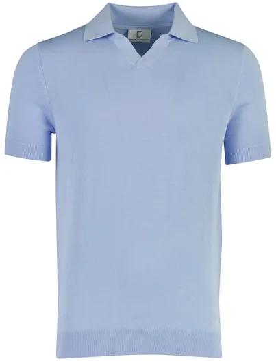 Born With Appetite Born with Appetite poloshirt lichtblauw slim fit