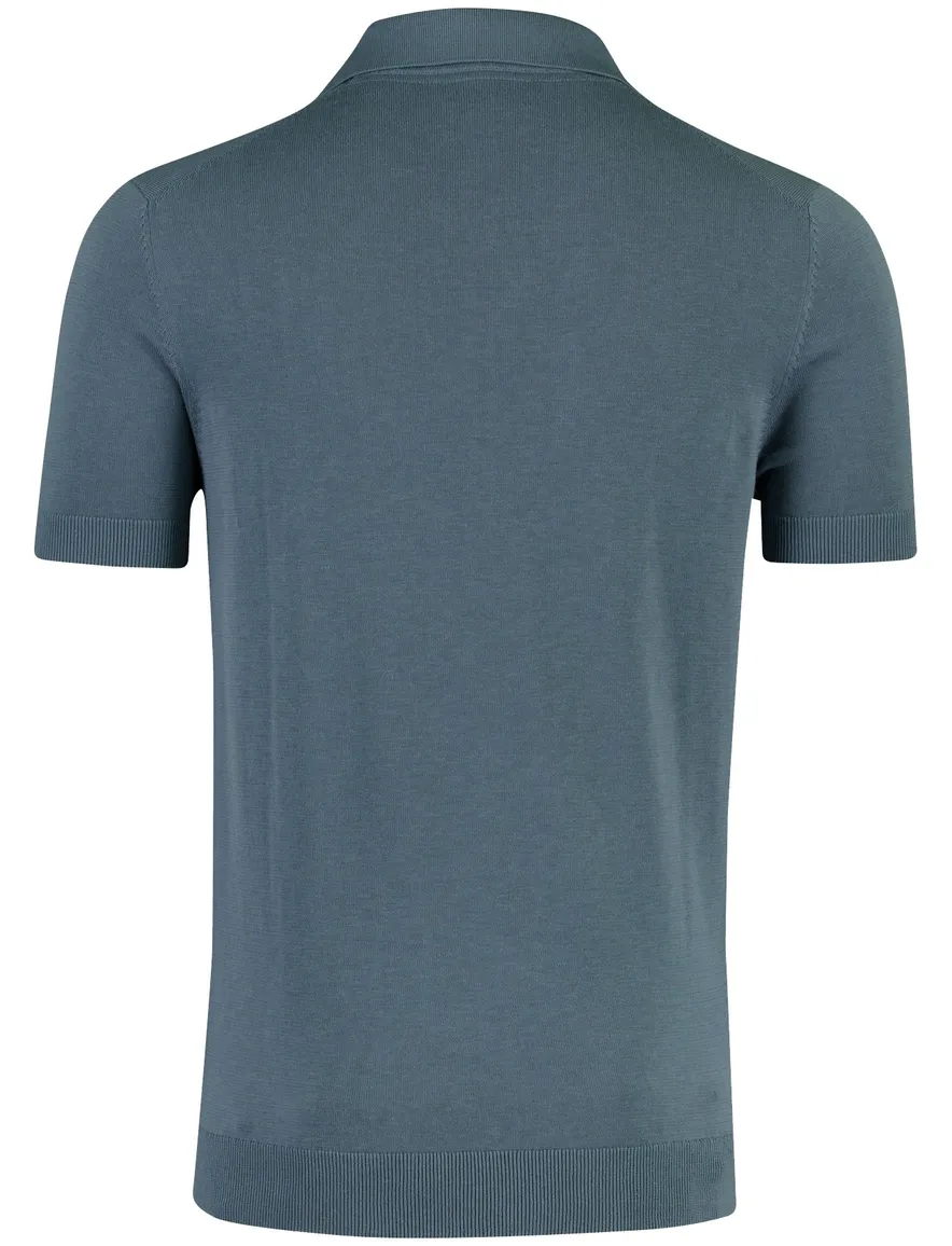 Born with Appetite polo blauw slim fit