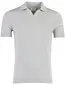 Born with Appetite poloshirt v-hals grijs slim fit