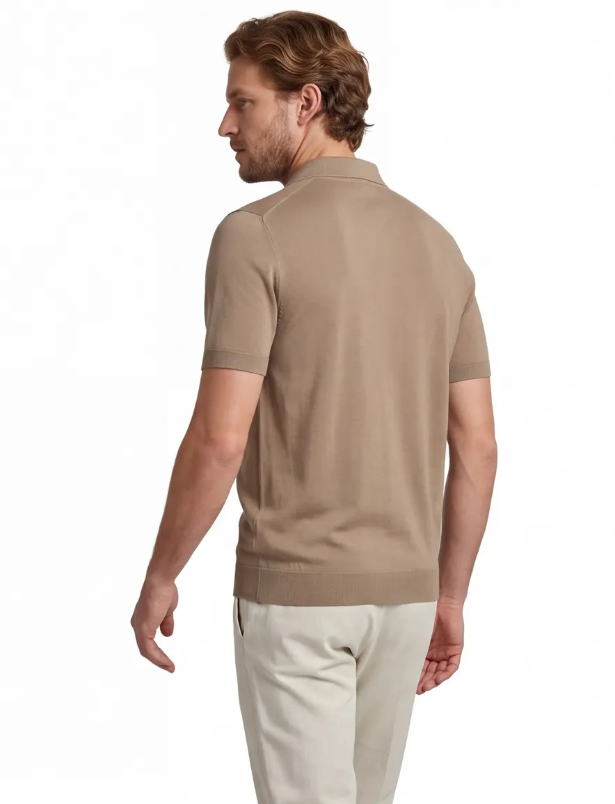 Born with Appetite Bruin Wolf Knitted Polo
