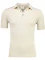Born with Appetite wolf knitted poloshirt beige