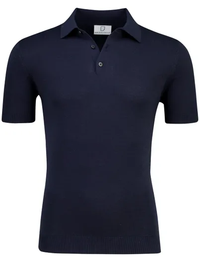 Born With Appetite Navy poloshirt Born with Appetite met boord