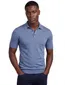 Born with Appetite wolf knitted poloshirt blauw