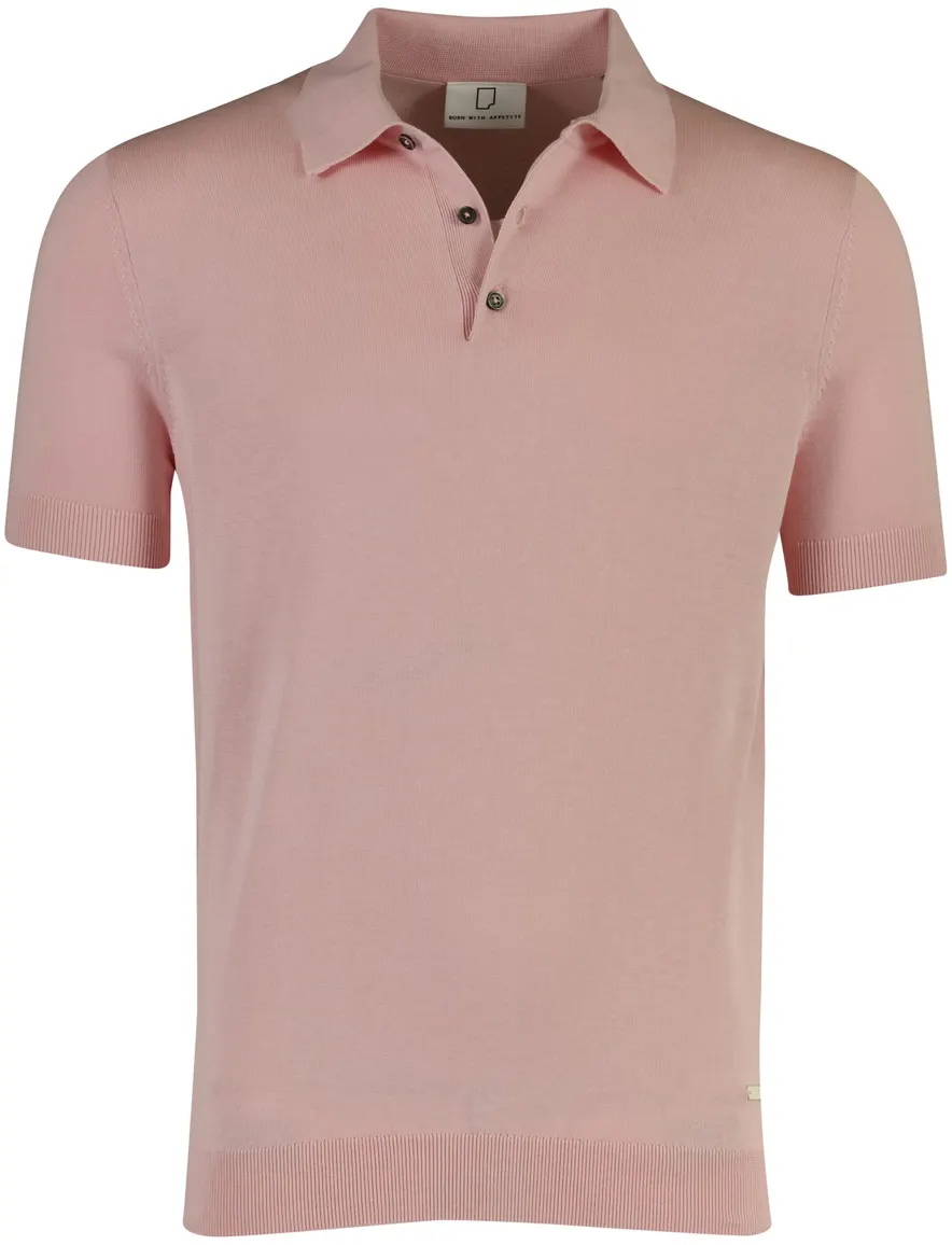 Born with Appetite polo roze katoen