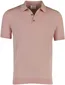 Roze poloshirt Born with Appetite korte mouw 3 knoops