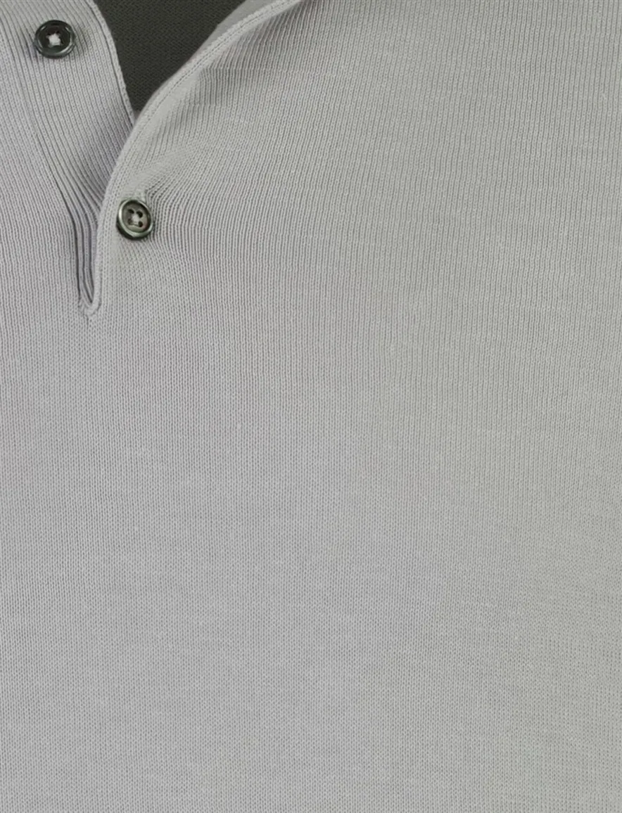 Born with Appetite grijs Wolf knitted polo