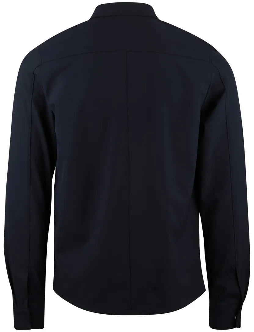 Overshirt donkerblauw Born with Appetite normale fit