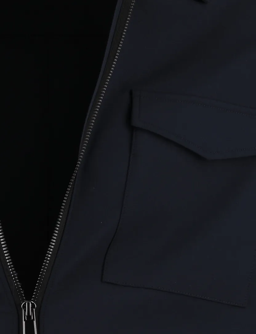 Overshirt donkerblauw Born with Appetite normale fit