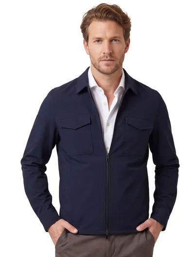 Born With Appetite Overshirt donkerblauw Born with Appetite normale fit