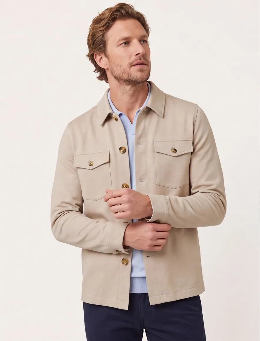 Born with Appetite overshirt beige knopen