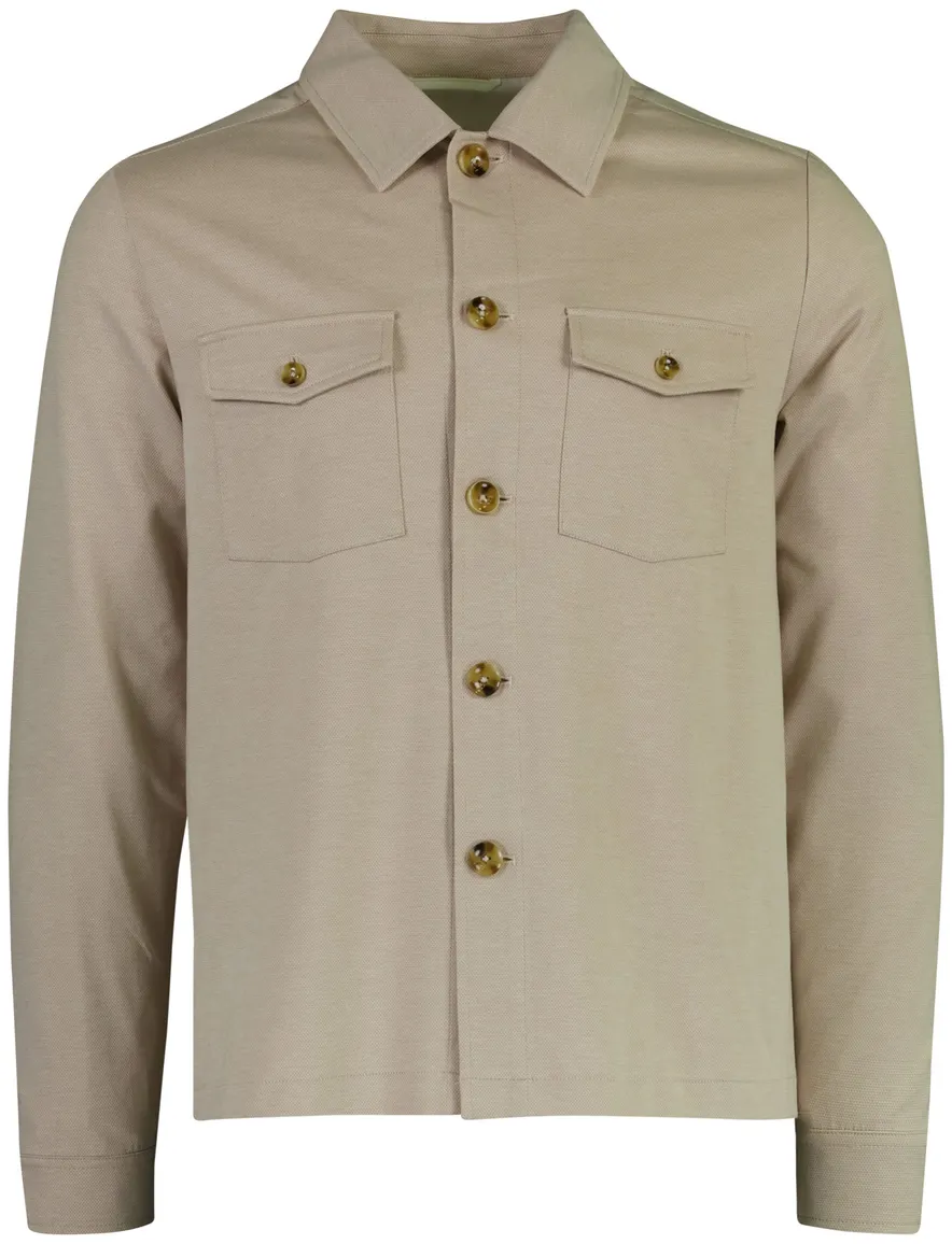 Born with Appetite overshirt beige knopen