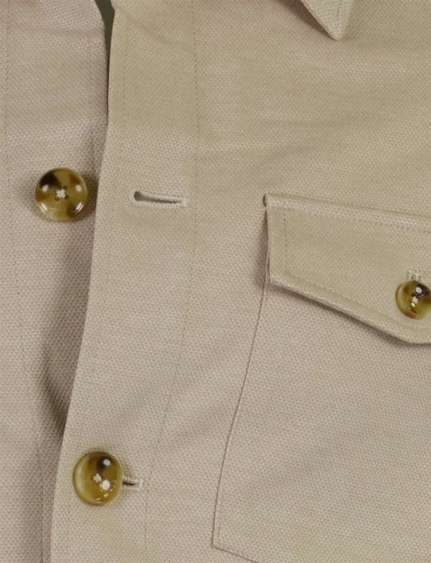 Born with Appetite overshirt beige knopen