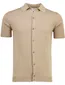 Polo Born with Appetite beige fulton knitted met boord doorknoop