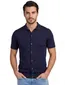 Navy doorknoop polo Born with Appetite met boord