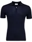 Navy polo Born with Appetite korte mouw met boord