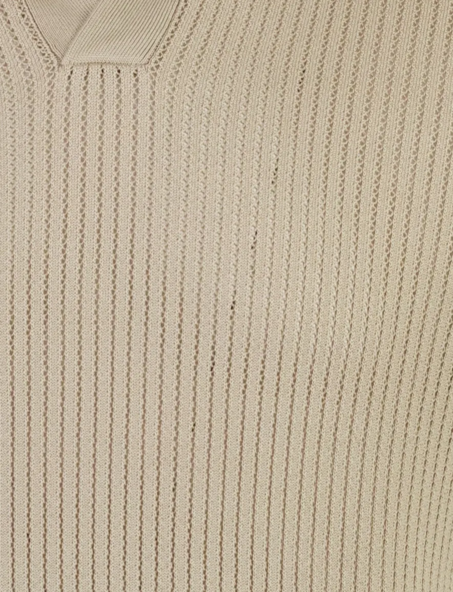 Born with Appetite beige Richard polo knitted