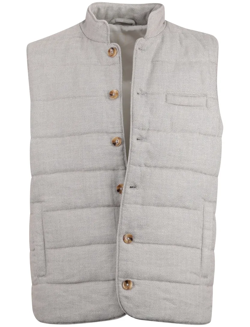 bodywarmer Born with Appetite grijs normale fit