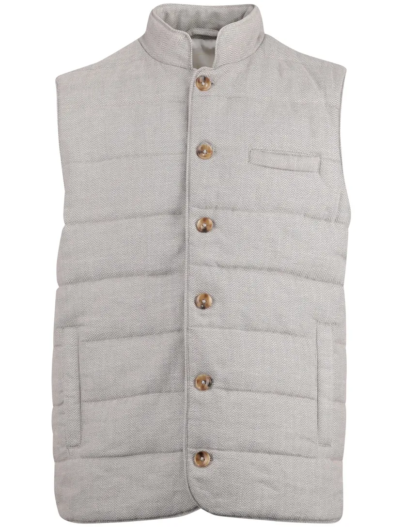 bodywarmer Born with Appetite grijs normale fit