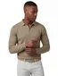 Bruine polo Scotland Blue plince lange mouw met boord