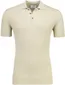 Polo Born with Appetite beige gebreid korte mouw linnen