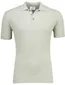 Korte mouw polo Born with Appetite grijs 3 knoops gebreid