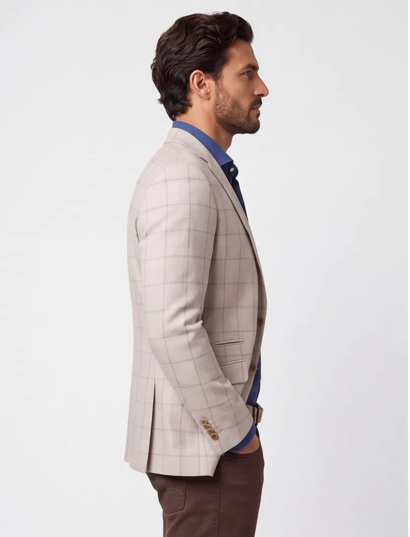 Colbert Scotland Blue beige normale fit geruit