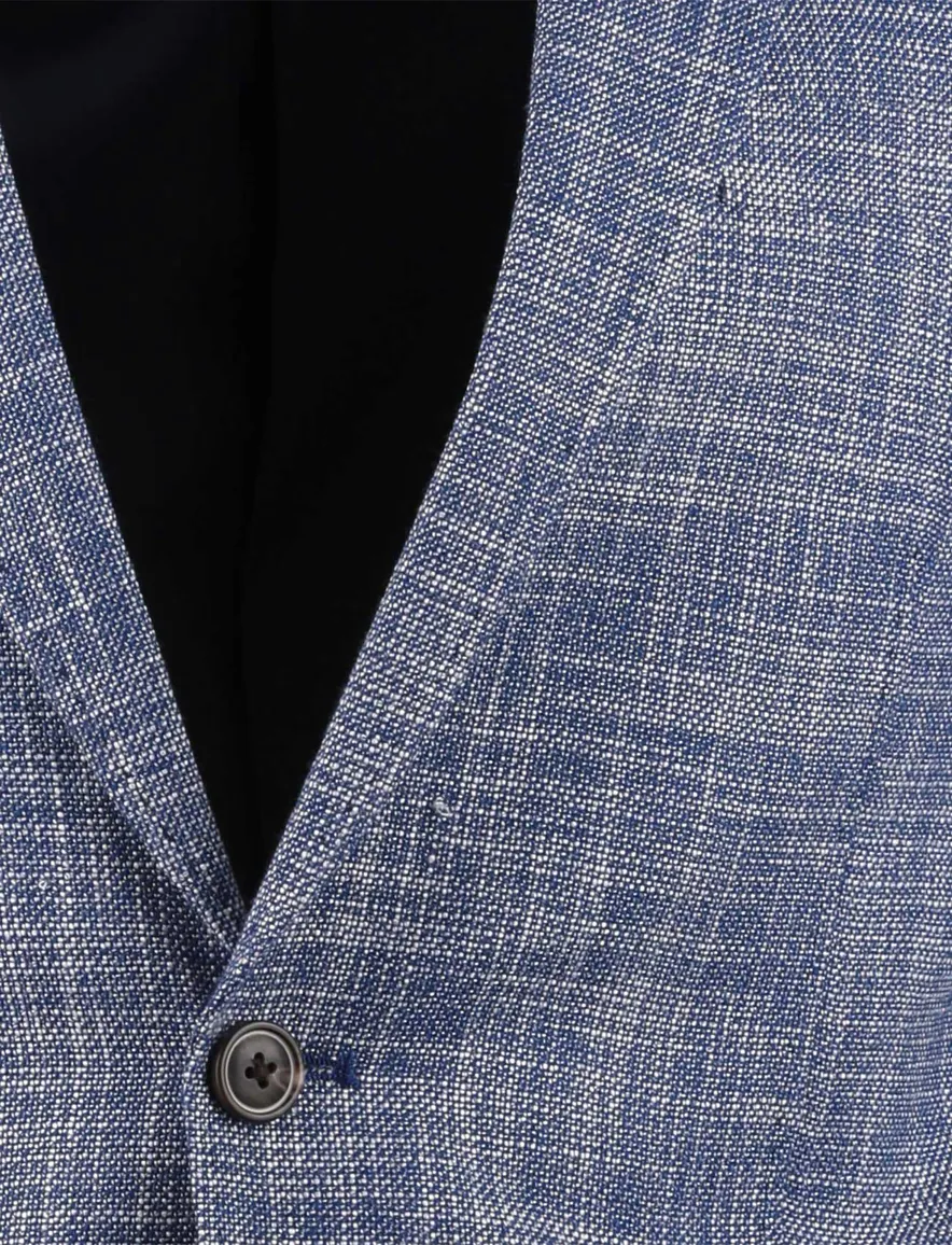 Portofino colbert blauw gemeleerd