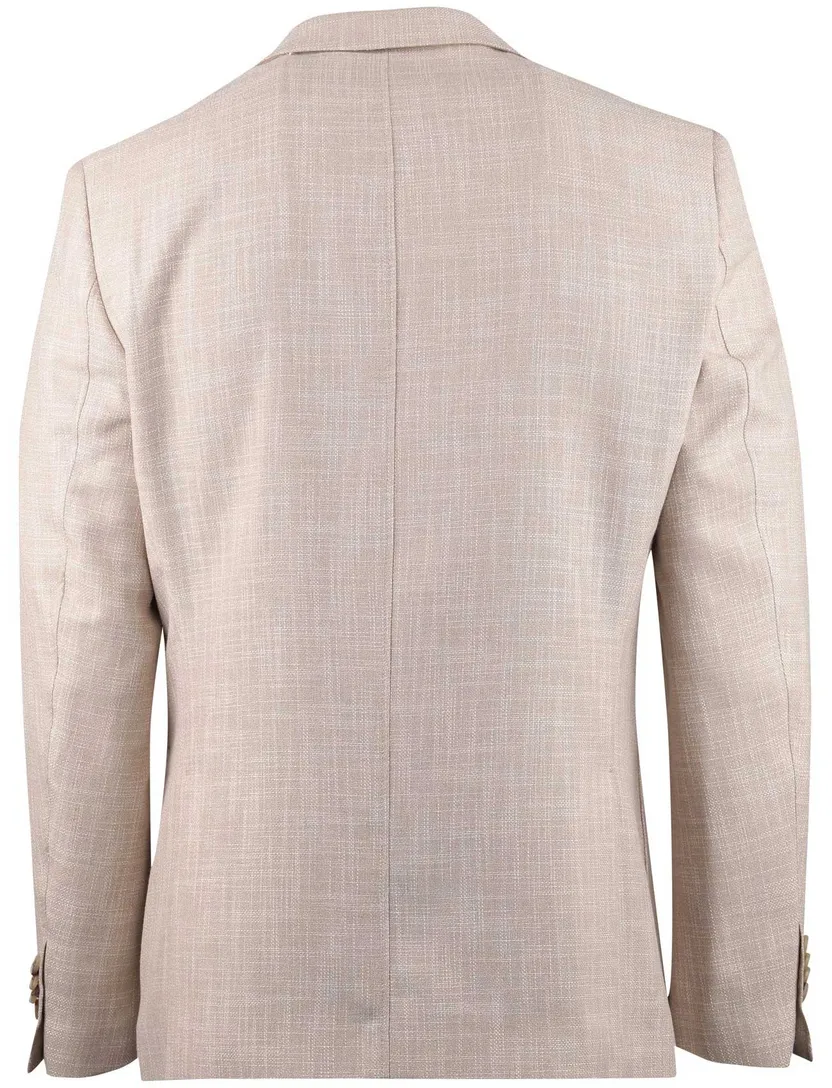 colbert Scotland Blue Leek beige gemeleerd bruine knoopjes