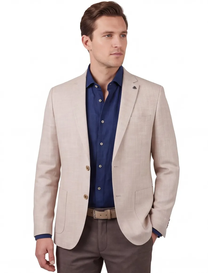 beige colbert Scotland Blue gemeleerd