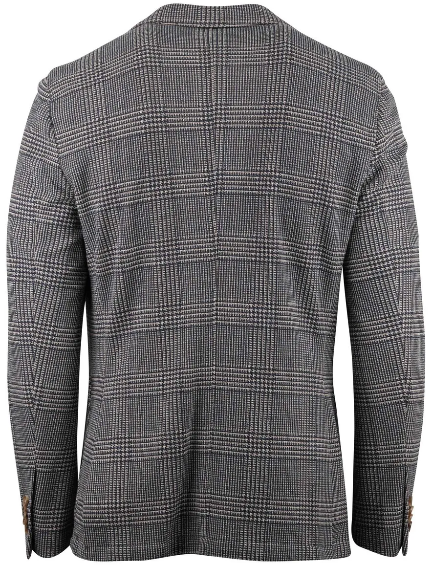 Born with Appetite colbert grijs geruit slim fit