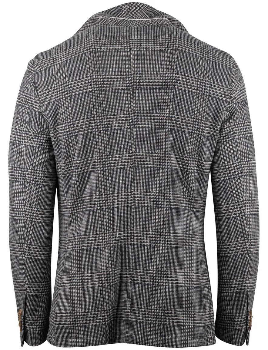 Born with Appetite colbert grijs geruit slim fit