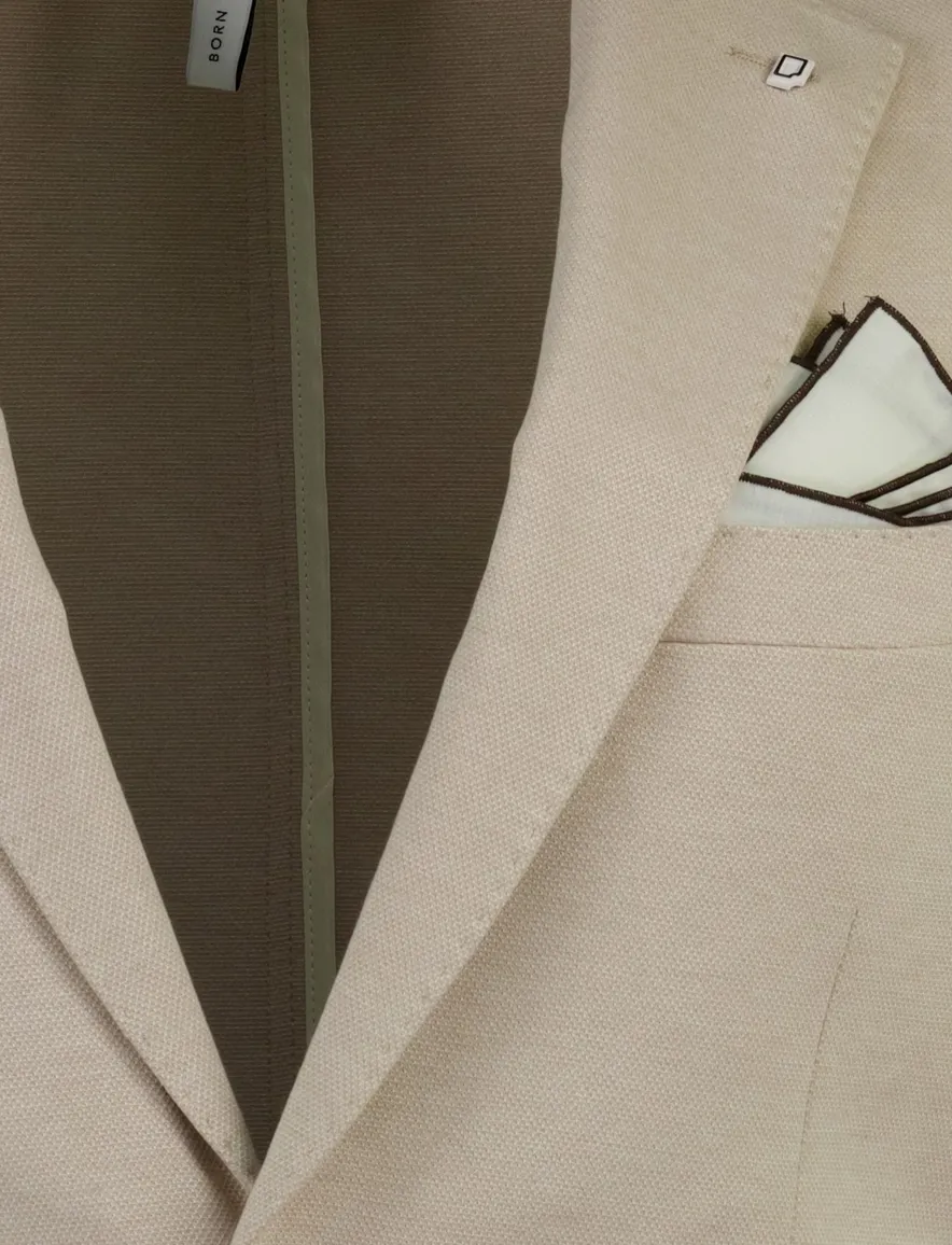 Colbert Born with Appetite beige slim fit viscose