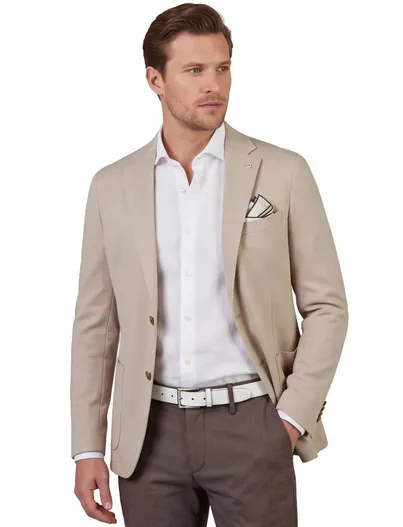Born With Appetite Colbert Born with Appetite beige slim fit viscose