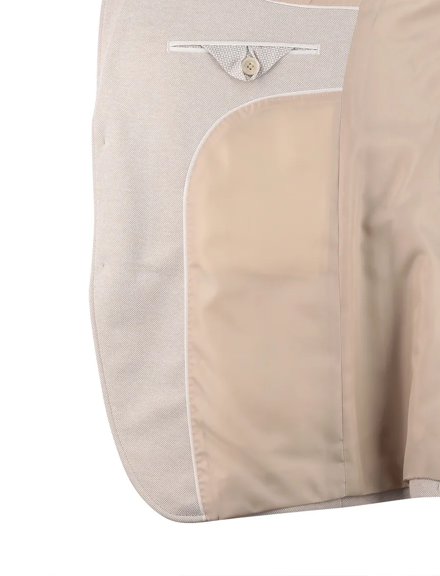 beige colbert Portofino pochet