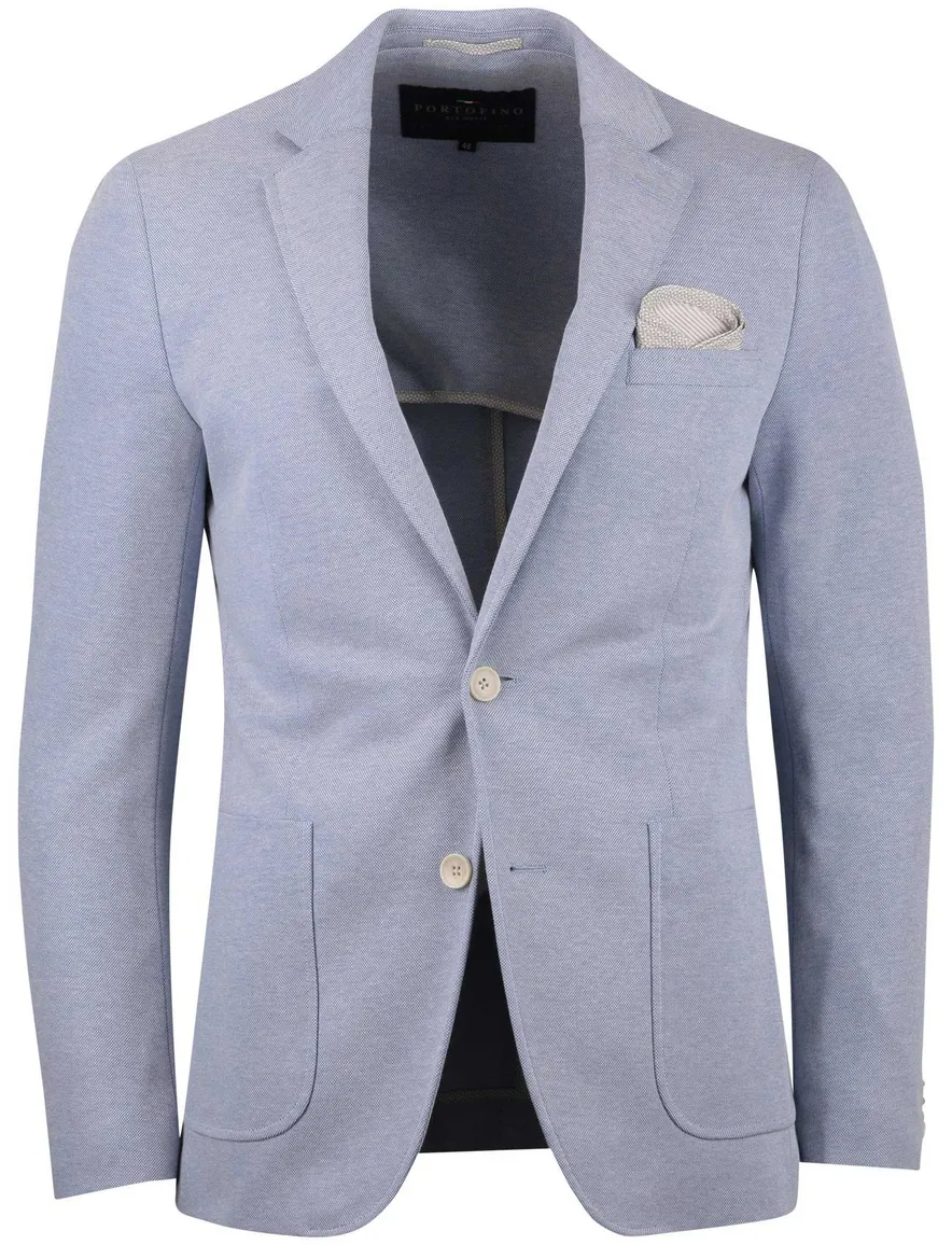 lichtblauw colbert Portofino pochet