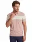Roze gestreepte polo Scotland Blue Avan knitted v-hals